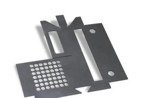 black powder coating steel plate laser cutting parts